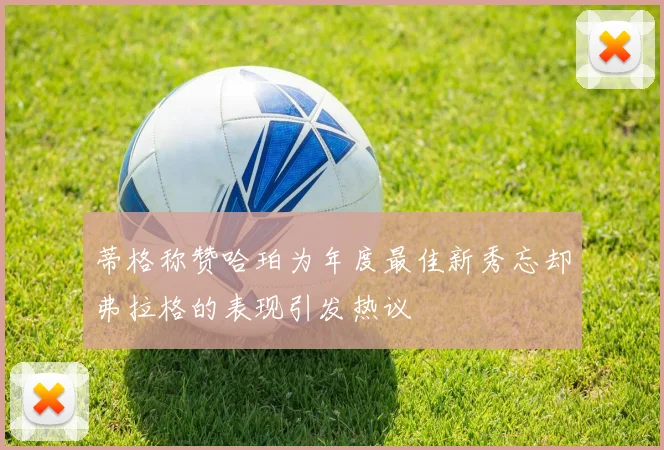 蒂格称赞哈珀为年度最佳新秀忘却弗拉格的表现引发热议
